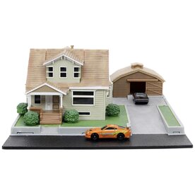Jada Toys Fast &amp; Furious Nano Sene Dom's Toretto House Diorama met 2 nano voertuig