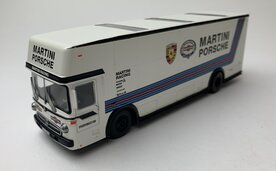 Schuco 1:64 Mercedes Benz O317 Renn Transpoter Martini Porsche Racing