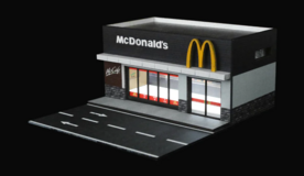 Black Box Diorama 1:64 Diorama Mcdonalds with light