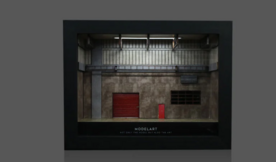 Black Box Diorama 1:64 Workshop Photo Frame, excl auto's en figuren
