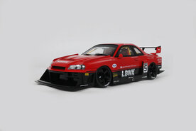 GT Spirit 1:18 Nissan Skyline R34 GTR LB Super Silhouette 2020 rood. Levering 05-2026