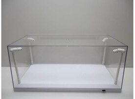 Triple9 1:18 Vitrine met Led met witte bodem, L 35.0x H 15.3x B 15.6 (Base surface inside 33x13cm)