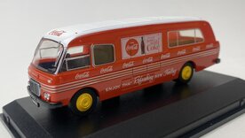 Oxford 1:76 BMC Mobile Unit Coca Cola rood