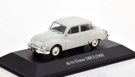 Atlas 1:43 Auto Union 1000 S 1960 lichtgrijs in blisterverpakking