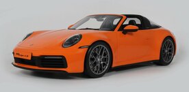GT Spirit 1:8 Porsche 911 (992.1) Targa 4S pastel orange 2021 incl. showcase. Levering 08-2026