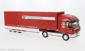 IXO 1:43  Iveco Stralis 2000 rood - Scuderia Ferrari - Racing Transporter. Verwacht - te reserveren