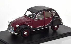 Atlas 1:24 Citroen 2CV Charleston, black/red 1982 in bliserverpakking