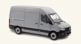 Norev 1:18 Mercedes Benz Sprinter 2018 Grey. Verwacht 09-2026 - te reserveren