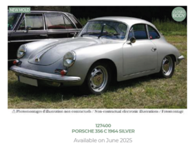 Norev 1:12 Porsche 356 C 1964 Silver. Verwacht  12-2026