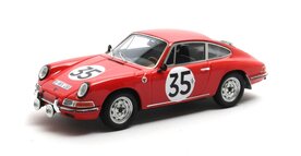 Matrix 1:43 Porsche 911 2.0 , no 35 Le Mans rood 1966