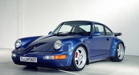 GT Spirit 1:12 Porsche 911 (964) 3.6 Turbo Colbalt blue 1993. Verwacht 11-2026 - te reserveren