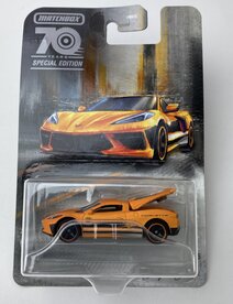 Matchbox 1:64 Chevrolet Corvette C8 2020 oranje - Matchbox 70 Years Special Edition no 2/5