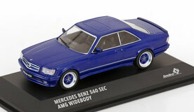 Solido 1:43 Mercedes Benz 560 SEC AMG Widebody 1990, blauw