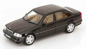 Norev 1:18 Mercedes Benz C36 AMG 1993 Obsidian Black metallic met 6 openingen