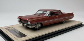 Stamp Models 1:43 Cadillac Coup&eacute; de Ville 1964 - firemist red limited 70 pcs - Individueel genummerd