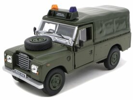 Cararama 1:43 Land Rover SERIES III soft top - Marechaussee Nederland donkergroen