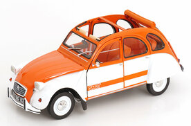 Norev 1:18 Citroen 2CV Spot 1976 wit / oranje