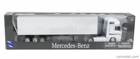 NewRay 1:43 Mercedes Benz Actros 1857 met oplegger wit 1998