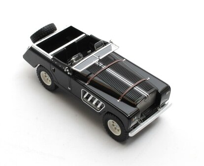 Matrix 1:43 Landrover 109 Bell Aurens longnose open zwart
