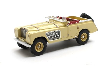 Matrix 1:43 Landrover 109 Bell Aurens longnose open geel