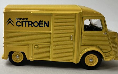 Norev 3 inch Citroen Type H 1970 geel &quot;Service Citroen&quot; 1:58