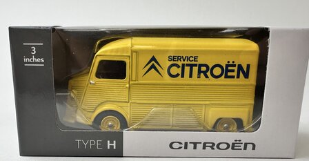 Norev 3 inch Citroen Type H 1970 geel &quot;Service Citroen&quot; 1:58