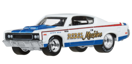 Hotwheels 1:64  Set 2 AMC - AMC Javelin &amp; AMC Rebel Machine 1971 HotWheels Premium Car Culture
