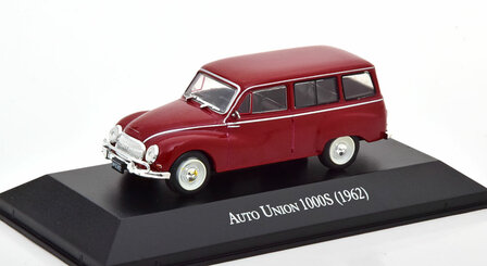 Atlas 1:43 Auto Union 1000S, bordeaux 1962 in blisterverpakking