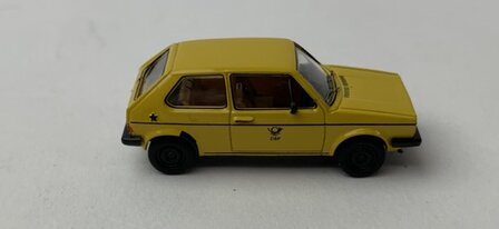 Premium Classixxs 1:87 Volkswagen Golf I GTI 1980 DBP - Deutsche Bundespost geel