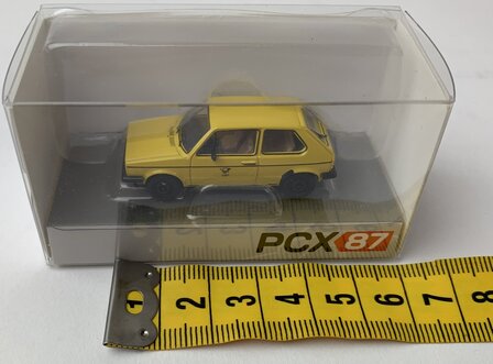 Premium Classixxs 1:87 Volkswagen Golf I GTI 1980 DBP - Deutsche Bundespost geel
