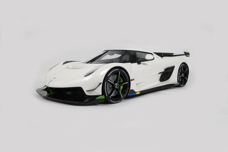 GT Spirit 1:8 Koenigsegg Jesko White 2019 incl. showcase. Levering 12-2025