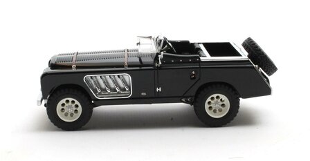 Matrix 1:43 Land Rover 109 Bell Aurens longnose open zwart. Individueel genummerd - Limited 100 pcs