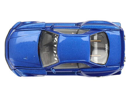 Mini GT 1:64 Nissan Skyline GT-R (R34) &quot;SHINJUKU V2 Aero&quot; Blue Metallic (Designed by Jun Imai) &quot;Kaido House&quot; Special , RHD