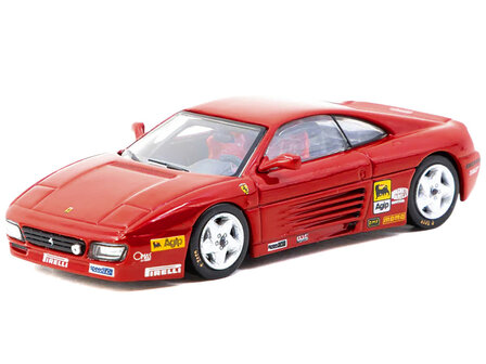 Tarmac 1:64 Ferrari 348 Challenge &quot;Presentation Version&quot; Red &quot;Hobby64&quot;