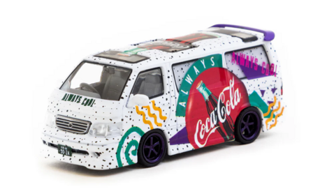 Tarmac 1:64 Toyota Hiace Wagon Custom Coca-Cola Delivery Van - HOBBY64