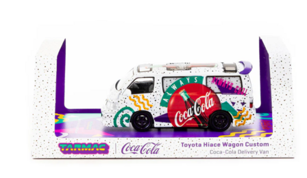 Tarmac 1:64 Toyota Hiace Wagon Custom Coca-Cola Delivery Van - HOBBY64