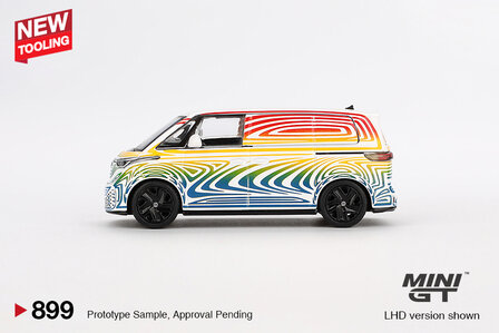 Mini GT 1:64 Volkswagen ID. Buzz Prototype &quot;Rainbow&quot; RHD