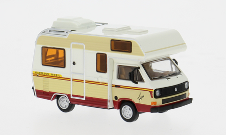Brekina 1:87 Volkswagen T3 Camper wit beige 1983 in blisterverpakking