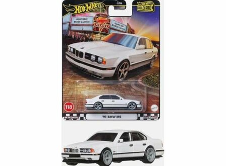 Hotwheels 1:64 BMW M5 (E34) *Boulevard series* 1991 wit