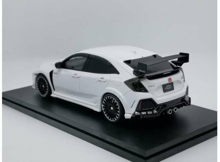 Pop Race 1:18 HOnda Civic - FK8 Mugen Civic Type R - White