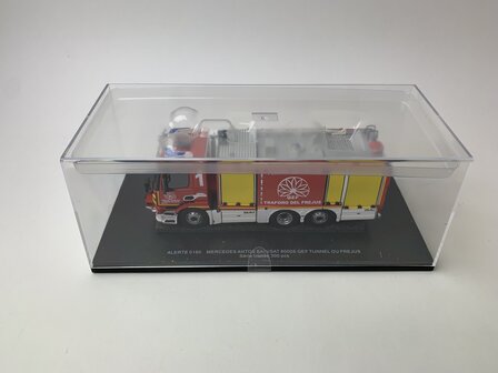 Alerte 1:43 Mercedes Benz Antos BAI VSAT 8000S Pompier &quot; Tunnel de Frejus &quot;. Limited 300 pcs