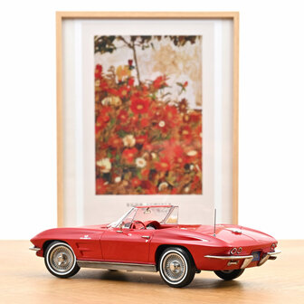 Norev 1:18 Chevrolet Corvette Sting Ray Cabriolet 1963 Riverside Red. Levering 08-2025