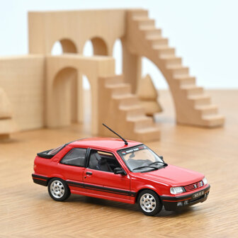 Norev 1:43 Peugeot 309 GTi 1987 Vallelunga Red with deco PTS. Levering 08-2025