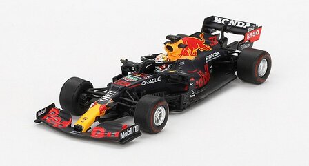 Mini GT 1:64 Red Bull RB16B no 33 Max Verstappen 2021 Abu Dhabi Grand Prix Winner