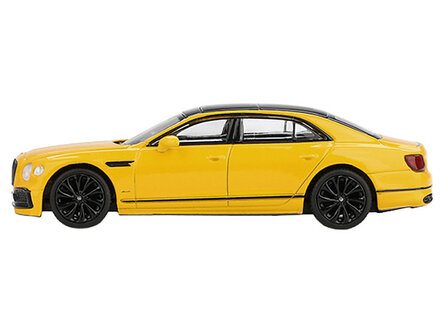 Mini GT 1:64 Bentley Flying Spur Monaco Yellow with Black Top LHD
