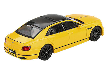 Mini GT 1:64 Bentley Flying Spur Monaco Yellow with Black Top LHD