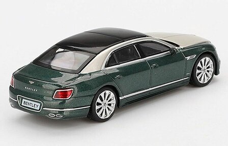 Mini GT 1:64 Bentley Flying Spur white sand verdant LHD