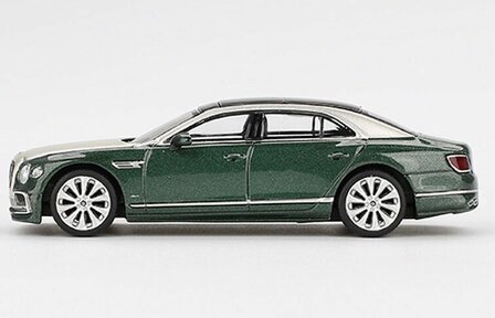 Mini GT 1:64 Bentley Flying Spur white sand verdant LHD