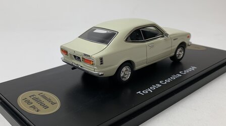 Golden Oldies 1:43 Toyota Corolla Coupe wit - resin model - Limited 100 pcs