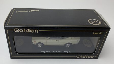 Golden Oldies 1:43 Toyota Corolla Coupe wit - resin model - Limited 100 pcs